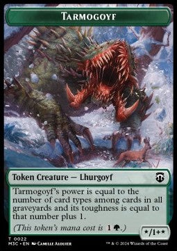 Tarmogoyf Token (G */1+*) // Goblin Token (R 1/1) (V.1) - Modern Horizons 3: Tokens (Token) [TMH3-CT 22/13]