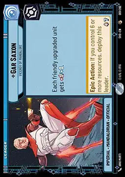 Gar Saxon, Viceroy of Mandalore - Shadows of the Galaxy (Common) [SHD-001]