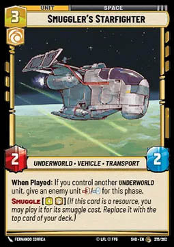 Smuggler’s Starfighter - Shadows of the Galaxy (Common) [SHD-215]