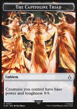 The Capitoline Triad Emblem - Universes Beyond: Assassin's Creed: Tokens (Token) [TACR-T7]