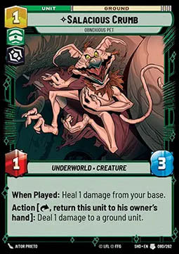 Salacious Crumb, Obnoxious Pet - Shadows of the Galaxy (Uncommon) [SHD-080]