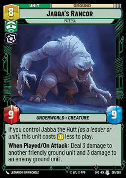 Jabba’s Rancor, Pateesa - Shadows of the Galaxy (Uncommon) [SHD-091]