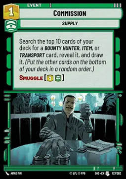 Commission - Shadows of the Galaxy (Uncommon) [SHD-127]