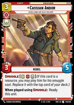Cassian Andor, Rebellions Are Built On Hope - Shadows of the Galaxy (Uncommon) [SHD-148]