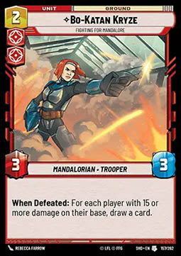 Bo-Katan Kryze, Fighting For Mandalore - Shadows of the Galaxy (Uncommon) [SHD-157]
