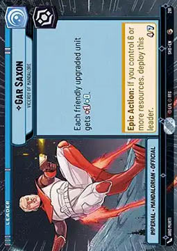 Gar Saxon, Viceroy of Mandalore (V.1) - Shadows of the Galaxy: Extras (Common) [XSHD-281]