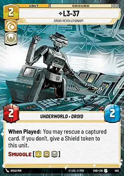 L3-37, Droid Revolutionary - Shadows of the Galaxy: Extras (Uncommon) [XSHD-465]