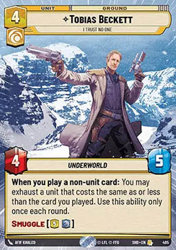 Tobias Beckett, I Trust No One - Shadows of the Galaxy: Extras (Rare) [XSHD-485]