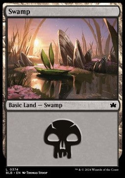 Swamp (V.2) - Bloomburrow: Extras (Land) [XBLB-374]