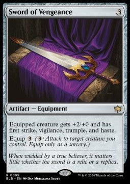 Sword of Vengeance - Bloomburrow: Extras (Rare) [XBLB-395]