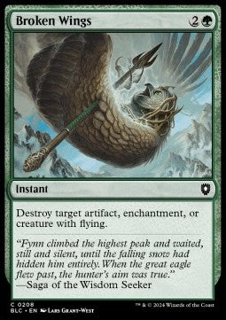 Broken Wings - Commander: Bloomburrow (Common) [BLC-208]