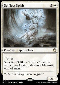 Selfless Spirit - Commander: Bloomburrow (Rare) [BLC-153]