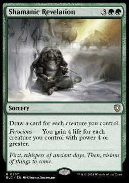 Shamanic Revelation - Commander: Bloomburrow (Rare) [BLC-237]