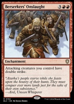 Berserkers' Onslaught - Commander: Bloomburrow (Rare) [BLC-192]