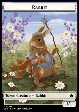 Rabbit Token (W 1/1) // Octopus Token (U 8/8) - Bloomburrow: Tokens (Token) [TBLB-CT 3/14]