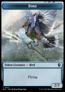 Bird Token (U 2/2) // Shark Token (U 3/3) - Bloomburrow: Tokens (Token) [TBLB-CT 11/16]