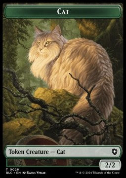 Cat Token (G 2/2) // Beast Token (G 4/4) - Bloomburrow: Tokens (Token) [TBLB-CT 26/25]