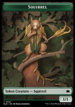 Squirrel Token (G 1/1) // Food Token - Bloomburrow: Tokens (Token) [TBLB-T 23/27]