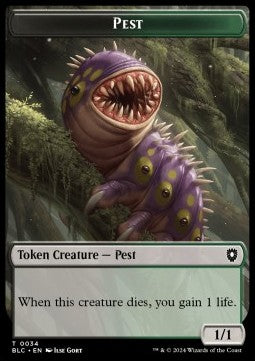 Pest Token (BG 1/1) // Shapeshifter Token (U 2/2) - Bloomburrow: Tokens (Token) [TBLB-CT 34/15]
