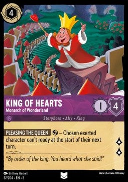 King of Hearts - Monarch of Wonderland - Shimmering Skies (Uncommon) [5SSK-57]