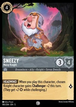 Sneezy - Noisy Knight - Shimmering Skies (Common) [5SSK-180]