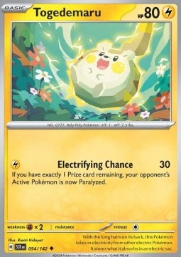 Togedemaru - Stellar Crown (Uncommon) [SCR-054]