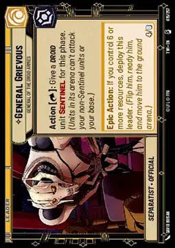 General Grievous, General of the Droid Armies - Twilight of the Republic (Special) [TWI-015]
