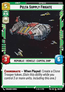 Pelta Supply Frigate - Twilight of the Republic (Common) [TWI-095]