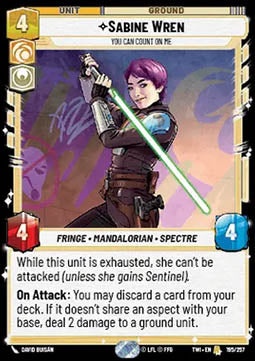 Sabine Wren, You Can Count On Me - Twilight of the Republic (Rare) [TWI-195]