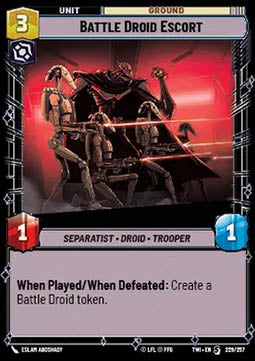 Battle Droid Escort - Twilight of the Republic (Special) [TWI-229]
