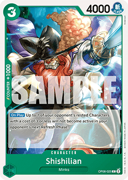 Shishilian (OP08-025) - Two Legends (Common) [OP08-025]