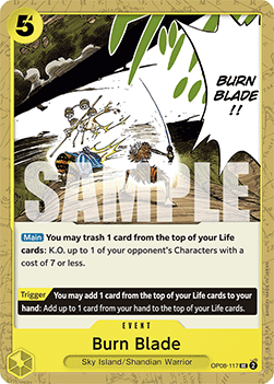 Burn Blade (OP08-117) - Two Legends (Uncommon) [OP08-117]