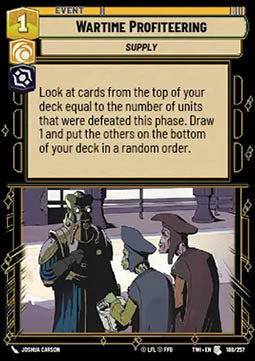 Wartime Profiteering - Twilight of the Republic (Uncommon) [TWI-188]