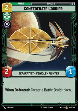 Confederate Courier - Twilight of the Republic (Common) [TWI-079]