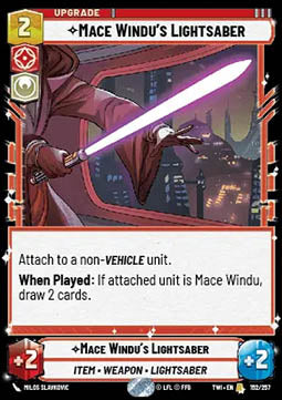 Mace Windu’s Lightsaber - Twilight of the Republic (Rare) [TWI-152]