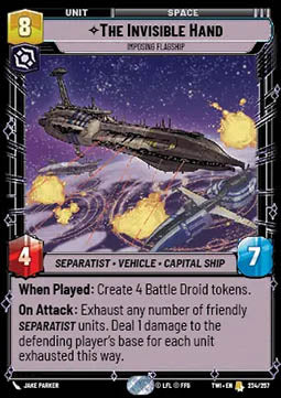 The Invisible Hand, Imposing Flagship - Twilight of the Republic (Rare) [TWI-234]