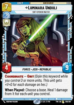 Luminara Unduli, Soft-Spoken Master - Twilight of the Republic (Rare) [TWI-050]