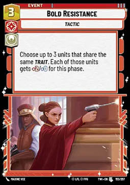 Bold Resistance - Twilight of the Republic (Uncommon) [TWI-153]