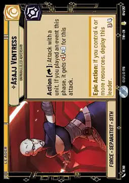 Asajj Ventress, Unparalleled Adversary - Twilight of the Republic (Rare) [TWI-014]