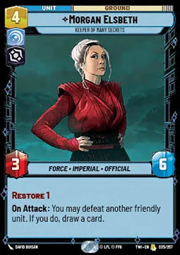 Morgan Elsbeth, Keeper of Many Secrets - Twilight of the Republic (Rare) [TWI-035]
