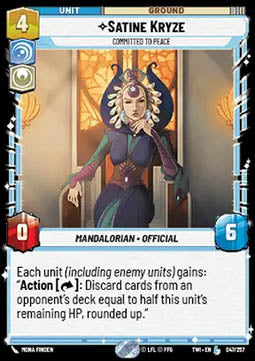 Satine Kryze, Committed to Peace - Twilight of the Republic (Legendary) [TWI-047]