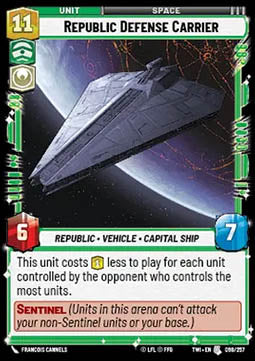 Republic Defense Carrier - Twilight of the Republic (Uncommon) [TWI-098]