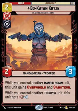 Bo-Katan Kryze, Death Watch Lieutenant - Twilight of the Republic (Rare) [TWI-130]