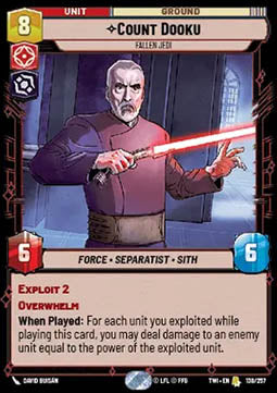 Count Dooku, Fallen Jedi - Twilight of the Republic (Rare) [TWI-138]