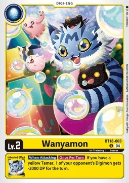 Wanyamon (BT18-003) - Special Booster Ver 2.0 (Uncommon) [SB2.0-003]