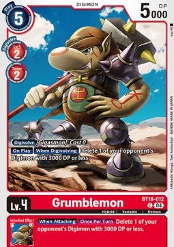 Grumblemon (BT18-012) - Special Booster Ver 2.0 (Common) [SB2.0-012]