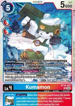Kumamon (BT18-022) (V.1) - Special Booster Ver 2.0 (Super Rare) [SB2.0-022]