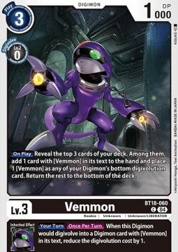 Vemmon (BT18-060) - Special Booster Ver 2.0 (Common) [SB2.0-060]