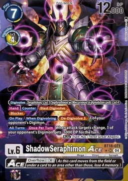 ShadowSeraphimon Ace (BT18-071) (V.2) - Special Booster Ver 2.0 (Alternative Art) [SB2.0-071]