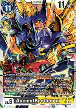 AncientBeetlemon (BT18-072) - Special Booster Ver 2.0 (Rare) [SB2.0-072]